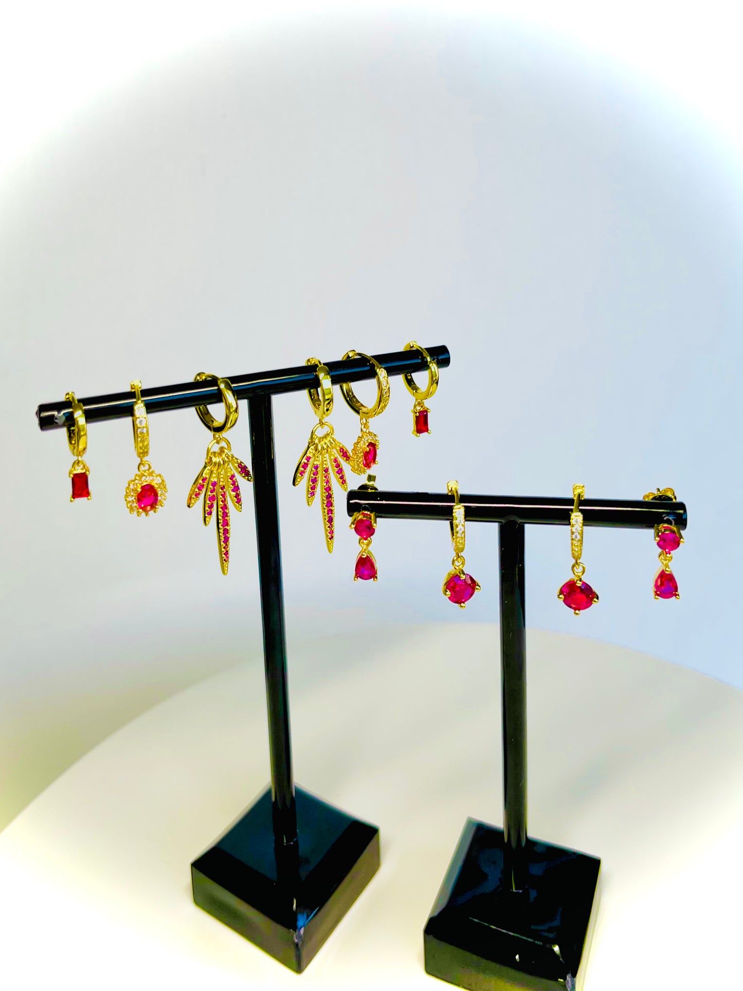 Hot Pink earrings (5pairs)